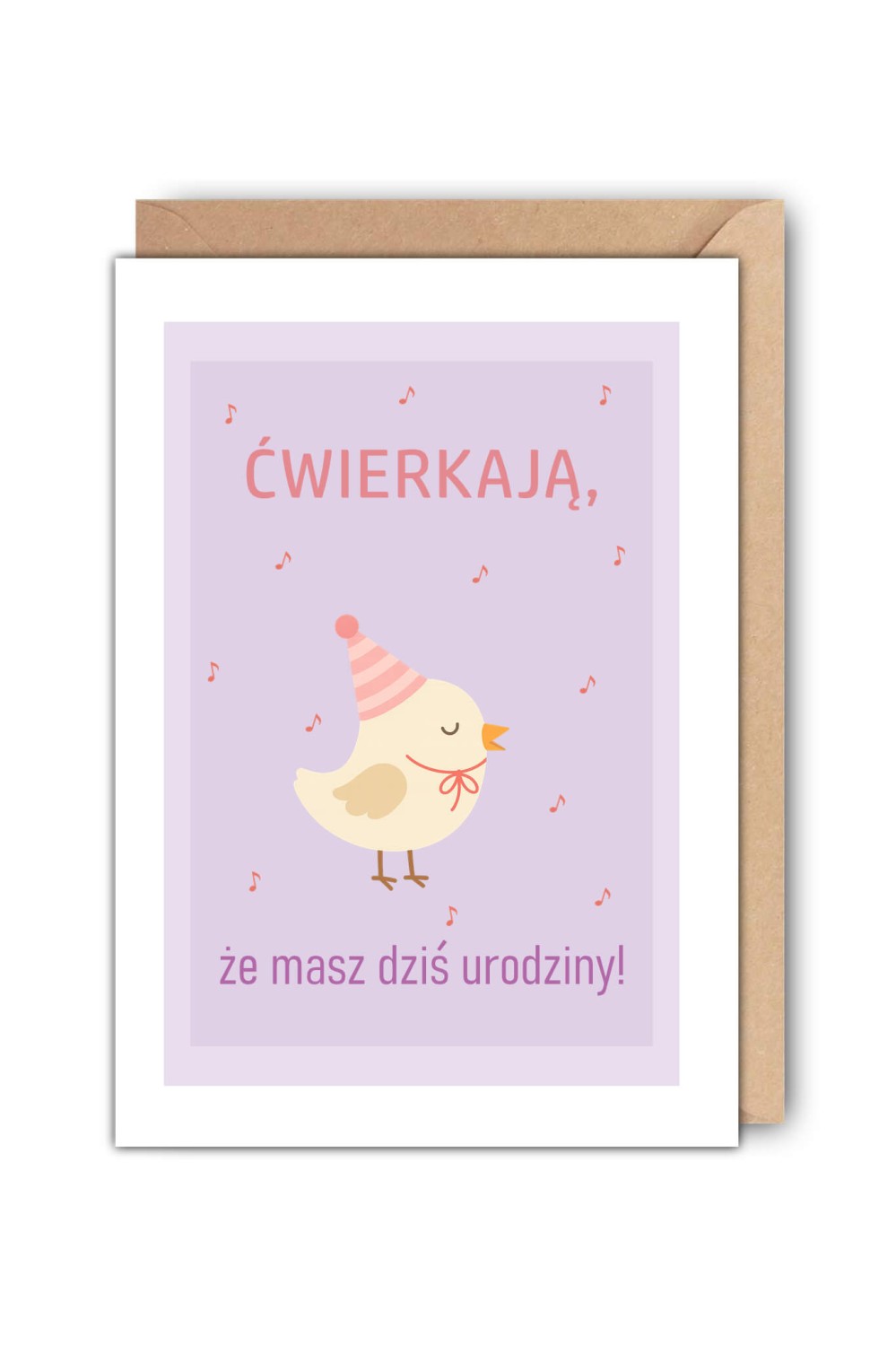 Kartka urodzinowa Ptaszki ćwierkają, że masz dziś urodziny!